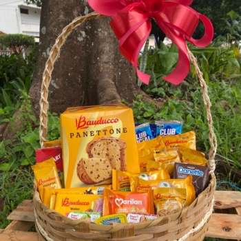 Cesta de café Natal