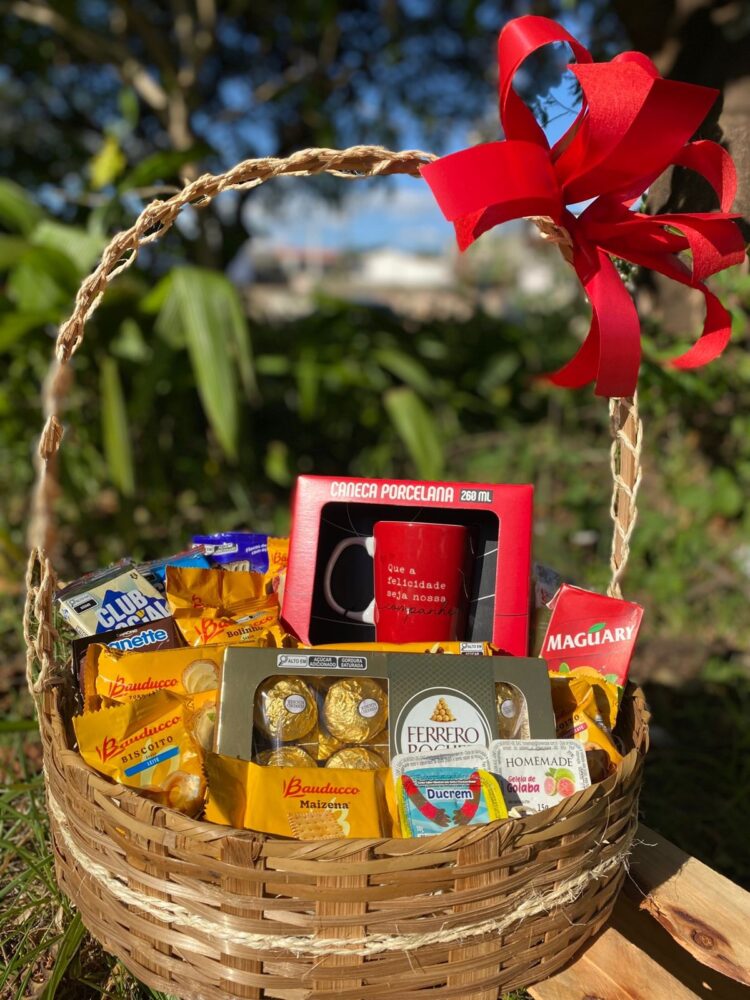 Cesta de café chocolate Amor