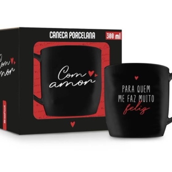Caneca porcelana amor