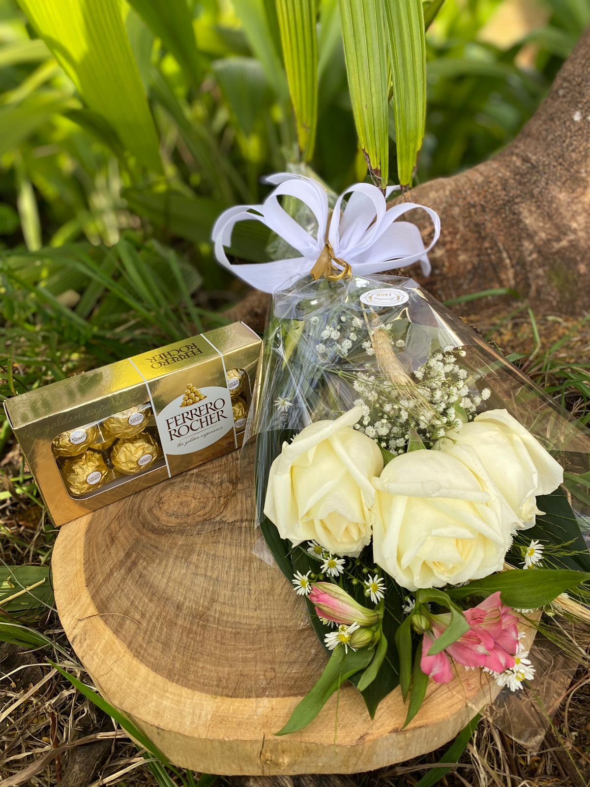 Buquê com 3 brancas